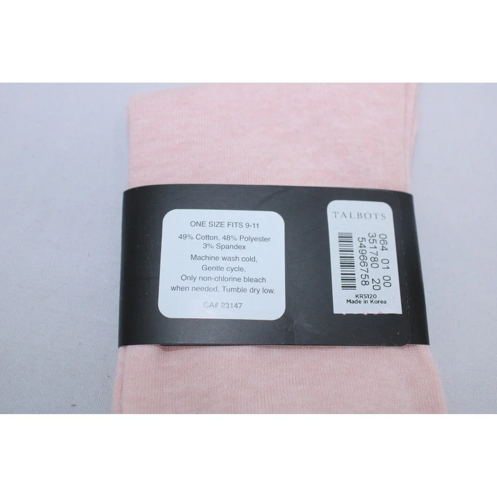 Talbots Pink Trouser Socks Sheep Motif One Size KR5120 New